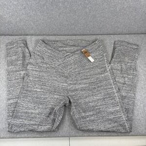 PINK Victoria's Secret XL Gray Heather V Crossover Waist Leggings Yoga Pants NWT
